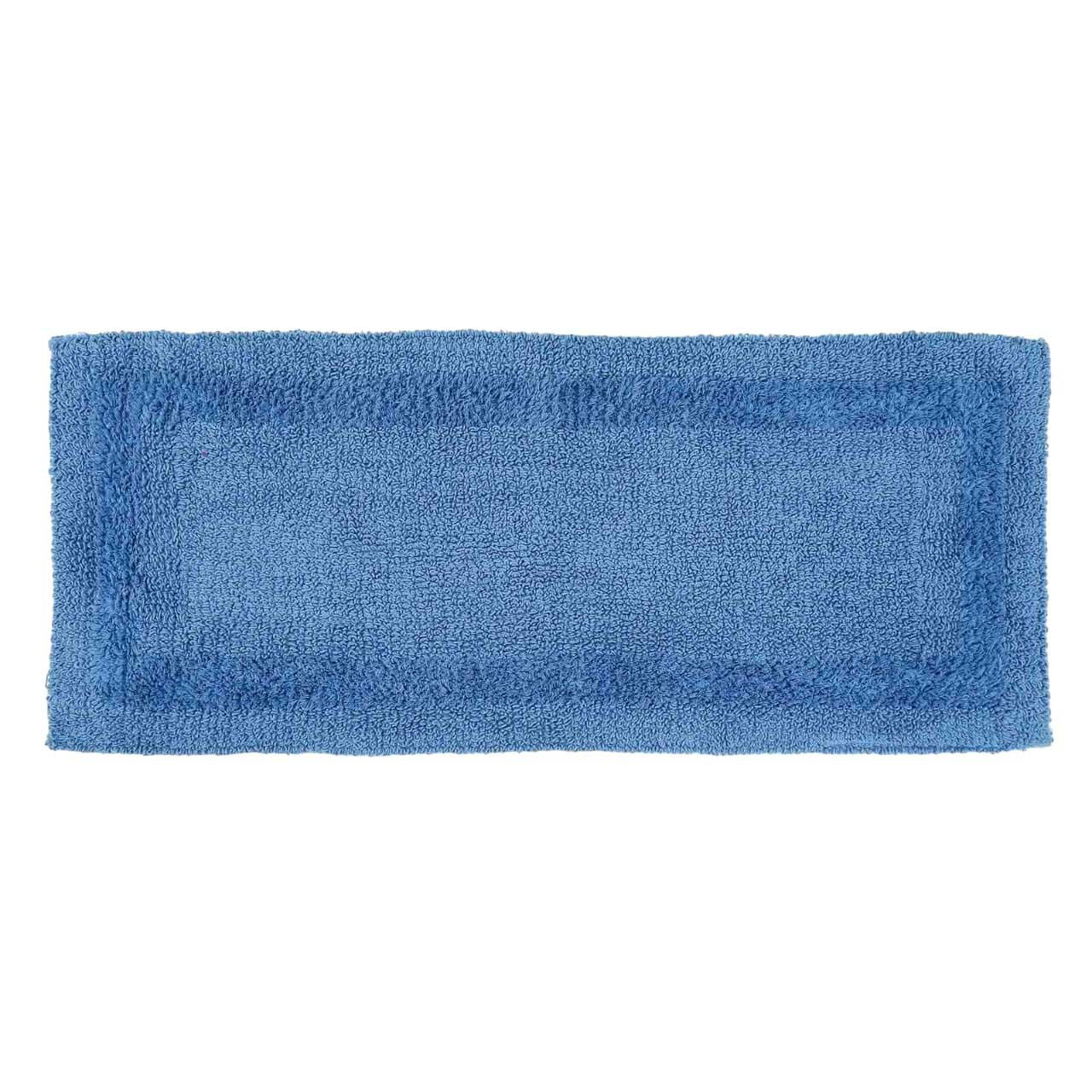 BADEMATTE 40/100 cm, 100% Baumwolle, wendbar - Blau, Textil (40/100cm) - Homescapes
