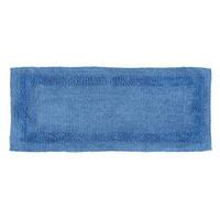 BADEMATTE 40/100 cm, 100% Baumwolle, wendbar - Blau, Textil (40/100cm) - Homescapes