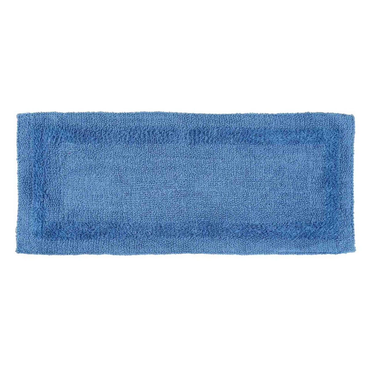 BADEMATTE 40/100 cm, 100% Baumwolle, wendbar - Blau, Textil (40/100cm) - Homescapes