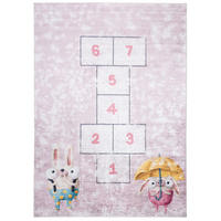 TEPPICH EMMA Rosa 160/230 cm - Rosa, Kunststoff (160/230cm) - Tapiso