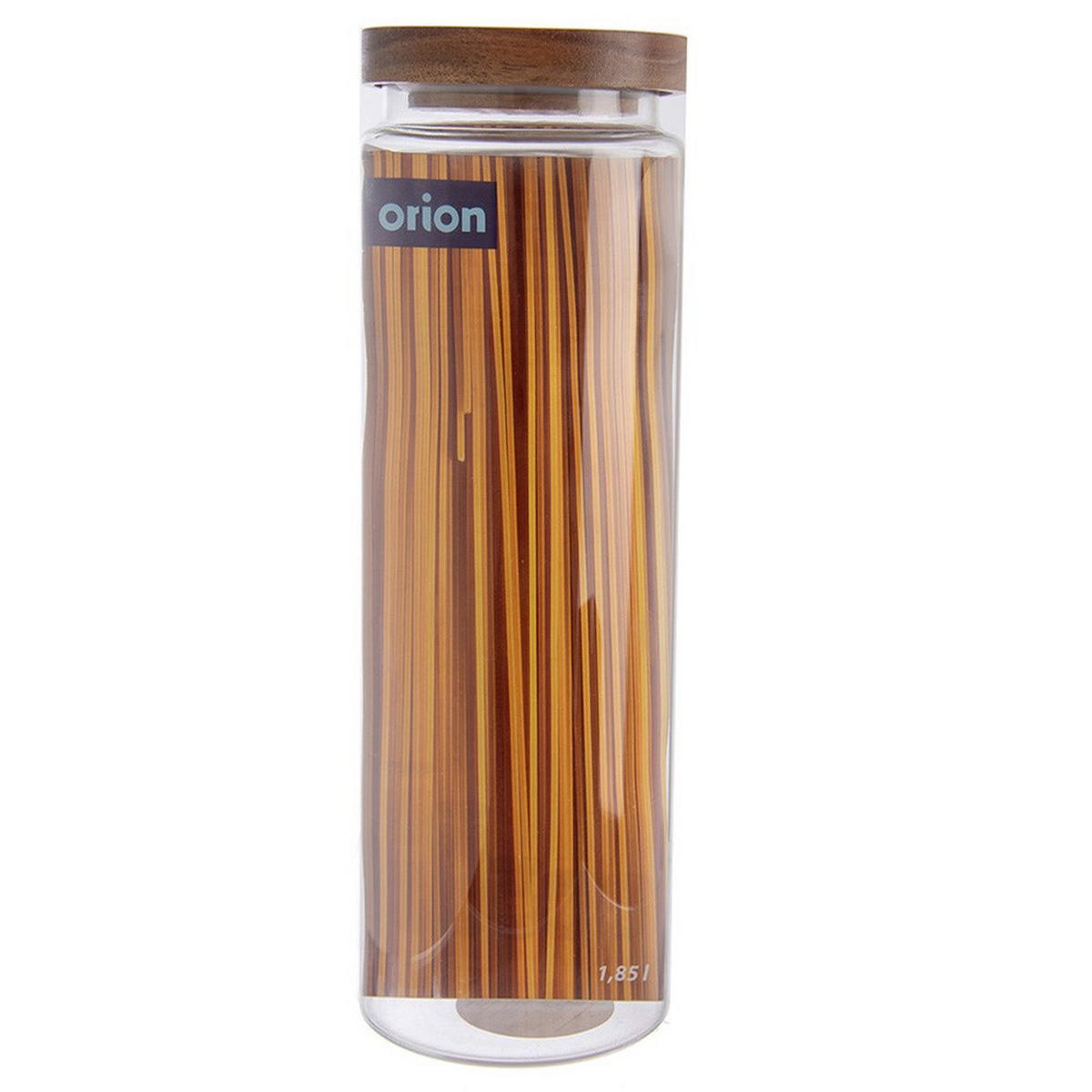 VORRATSGLAS Akaziendeckel 1,85 l Transparent - Transparent, Glas (10/27.5/10cm) - Orion 