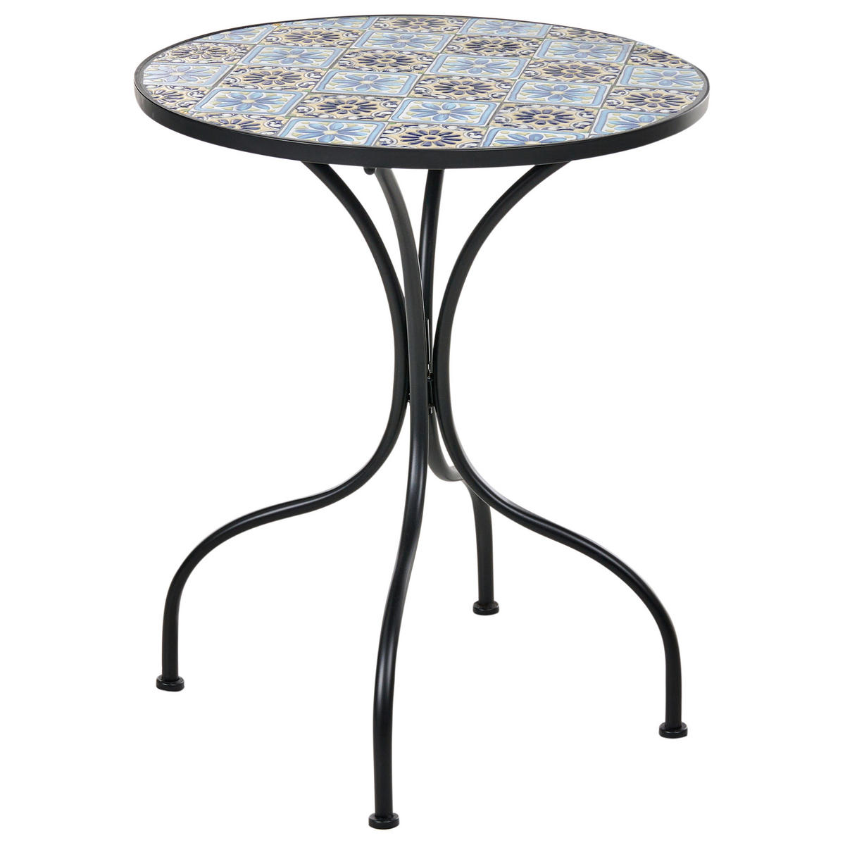 SET BISTRO negru Aggius - albastru/negru, metal - Beliani