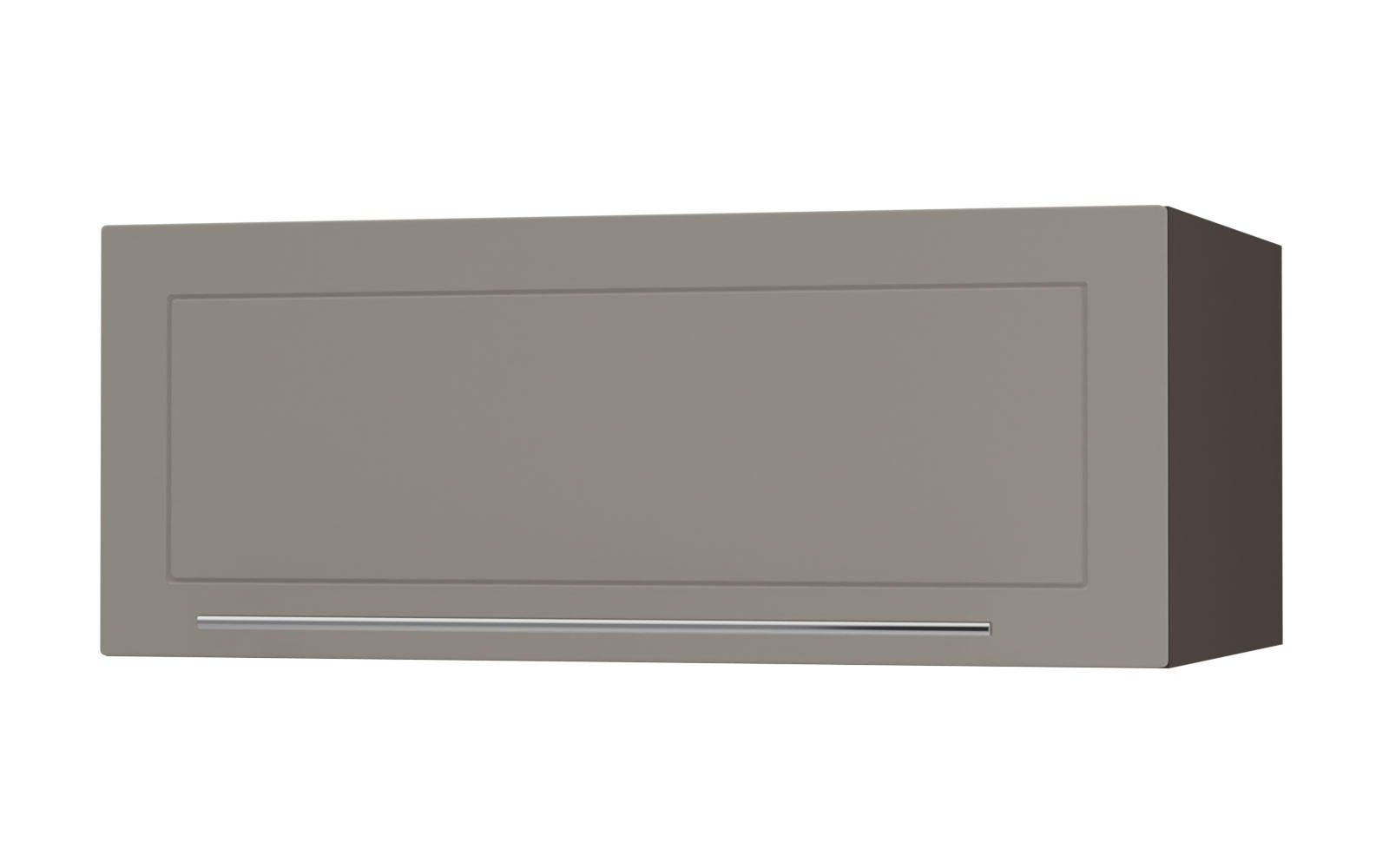 KLAPPHÄNGESCHRANK Kvantum W6B/90 Beige Matt / Lava Matt 90 / 59 / 36cm - Dunkelgrau/Beige, Holz/Holzwerkstoff (90/36/59cm) - Feldmann-Wohnen