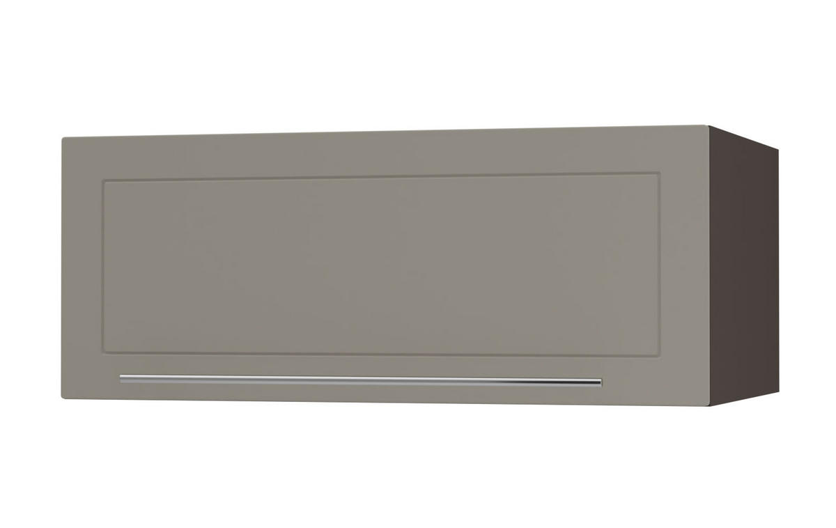 KLAPPHÄNGESCHRANK Kvantum W6B/90 Beige Matt / Lava Matt 90 / 59 / 36cm - Dunkelgrau/Beige, Holz/Holzwerkstoff (90/36/59cm) - Feldmann-Wohnen