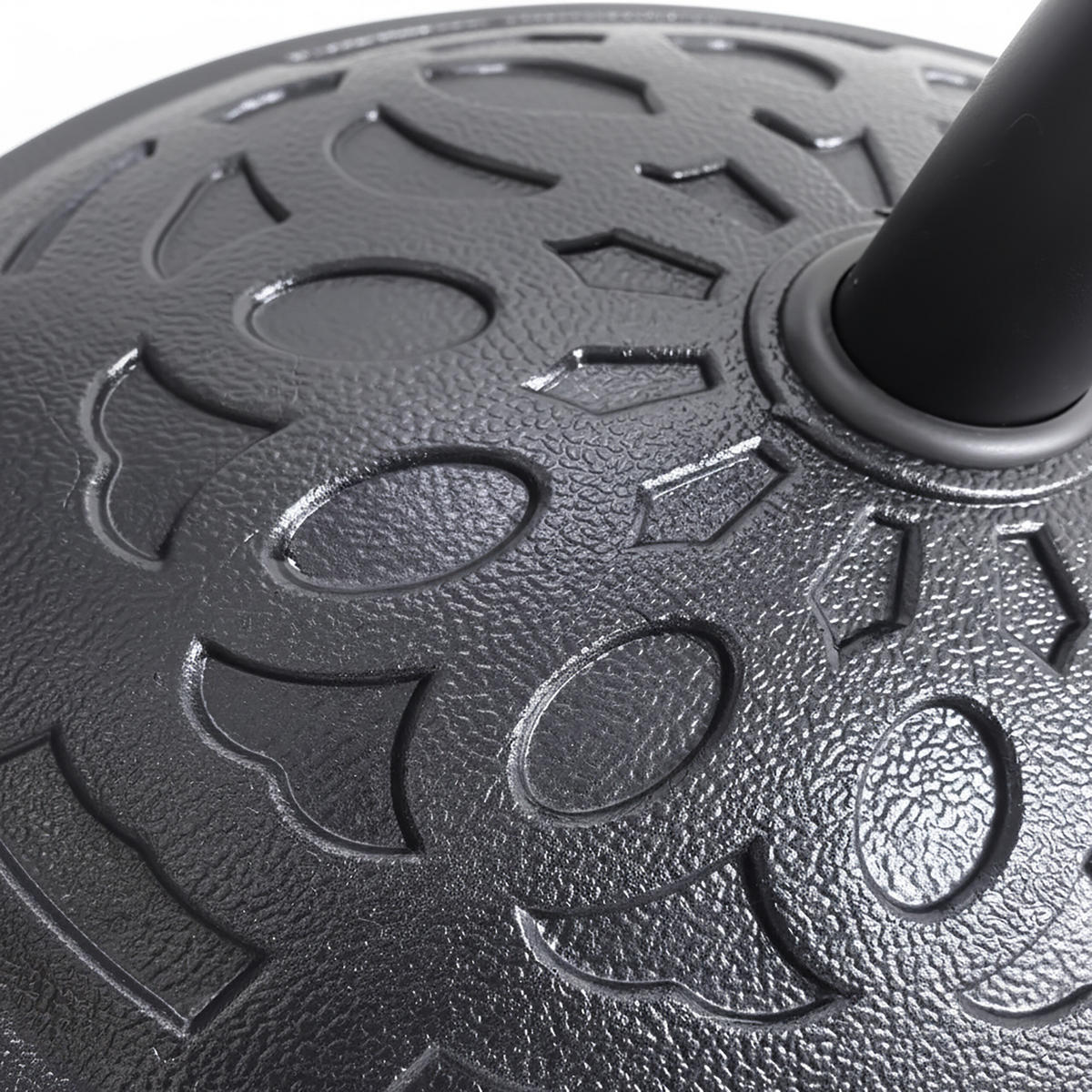 SCHIRMSTÄNDER - Schwarz, Kunststoff/Metall (49/49cm) - Relaxdays