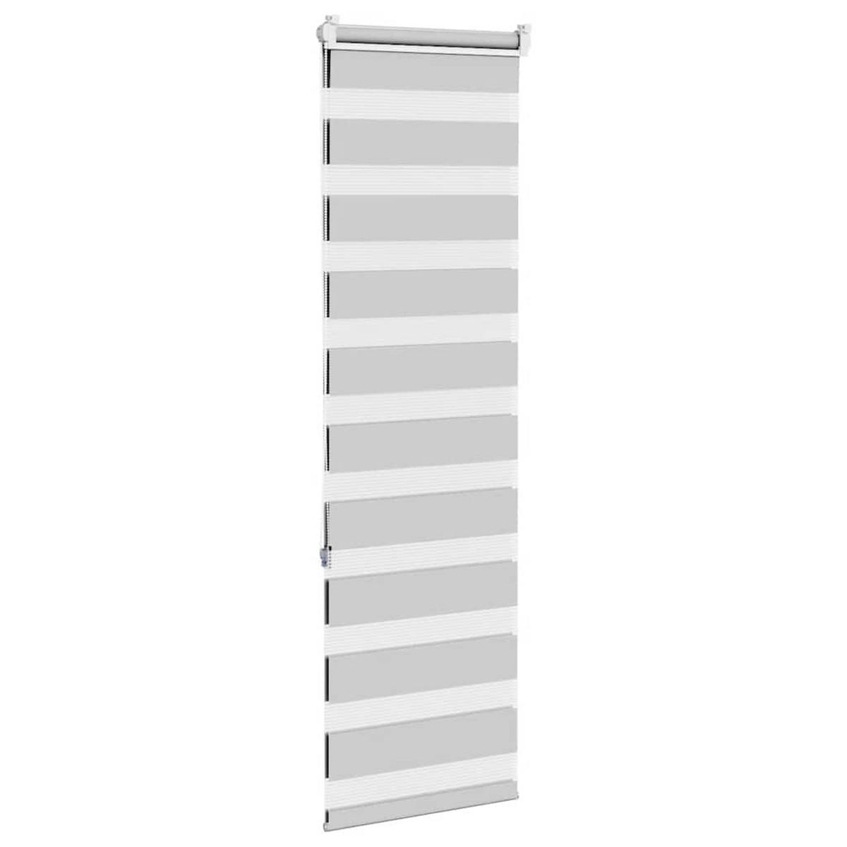 DOPPELROLLO 50/150 cm Stoffbreite 45,9 cm aus Polyester Hellgrau - Hellgrau, Textil (50/150cm) - vidaXL