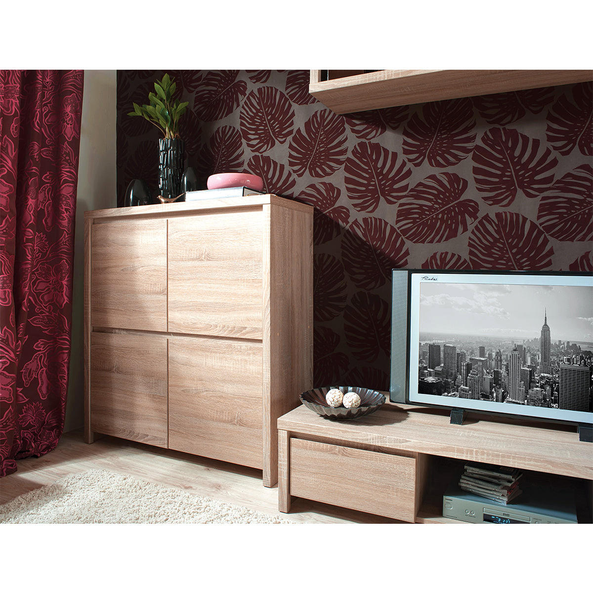 SIDEBOARD Soren Holz - Braun, Holzwerkstoff (105/112.5/40.5cm) - Petits-meubles