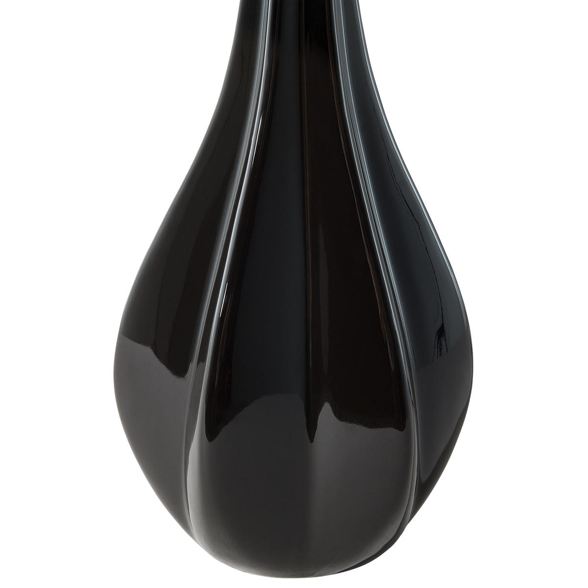 TISCHLAMPE Santee 32/32/60 cm - Schwarz, Keramik (32/32/60cm) - Beliani