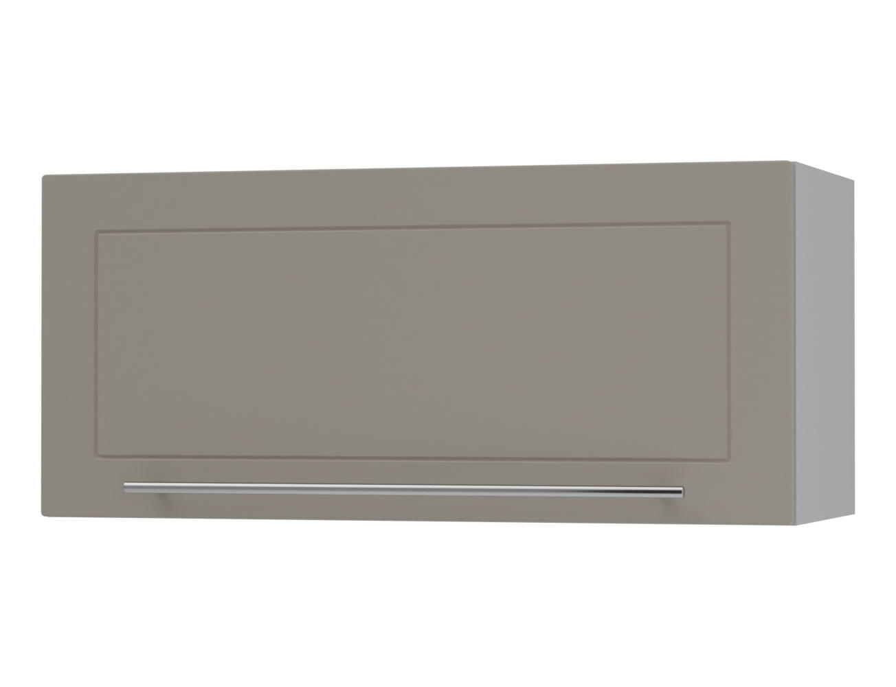KLAPPHÄNGESCHRANK Kvantum W4B/80-AV Beige Matt / Grau Matt 80 / 32,5 / 36cm - Beige/Grau, Holz/Holzwerkstoff (80/36/32.5cm) - Feldmann-Wohnen