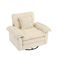 SESSEL 116/84/96 cm Beige aus Upholstered mit 360°-Drehfunktion - Beige, Textil (84/96/116cm) - OKMYHOME