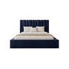 POLSTERBETT Vibo 180x200 cm, Nachtblau - Dunkelblau, Textil (180/200cm) - Fedve