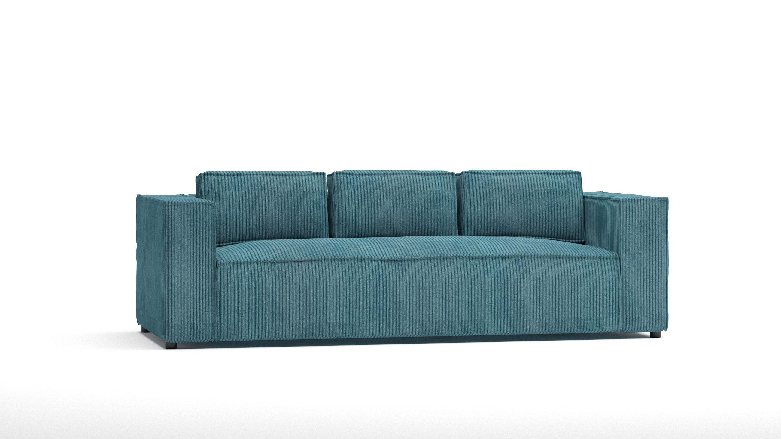 S-Style 3-Sitzer-Sofa Türkis 230x64x92 cm