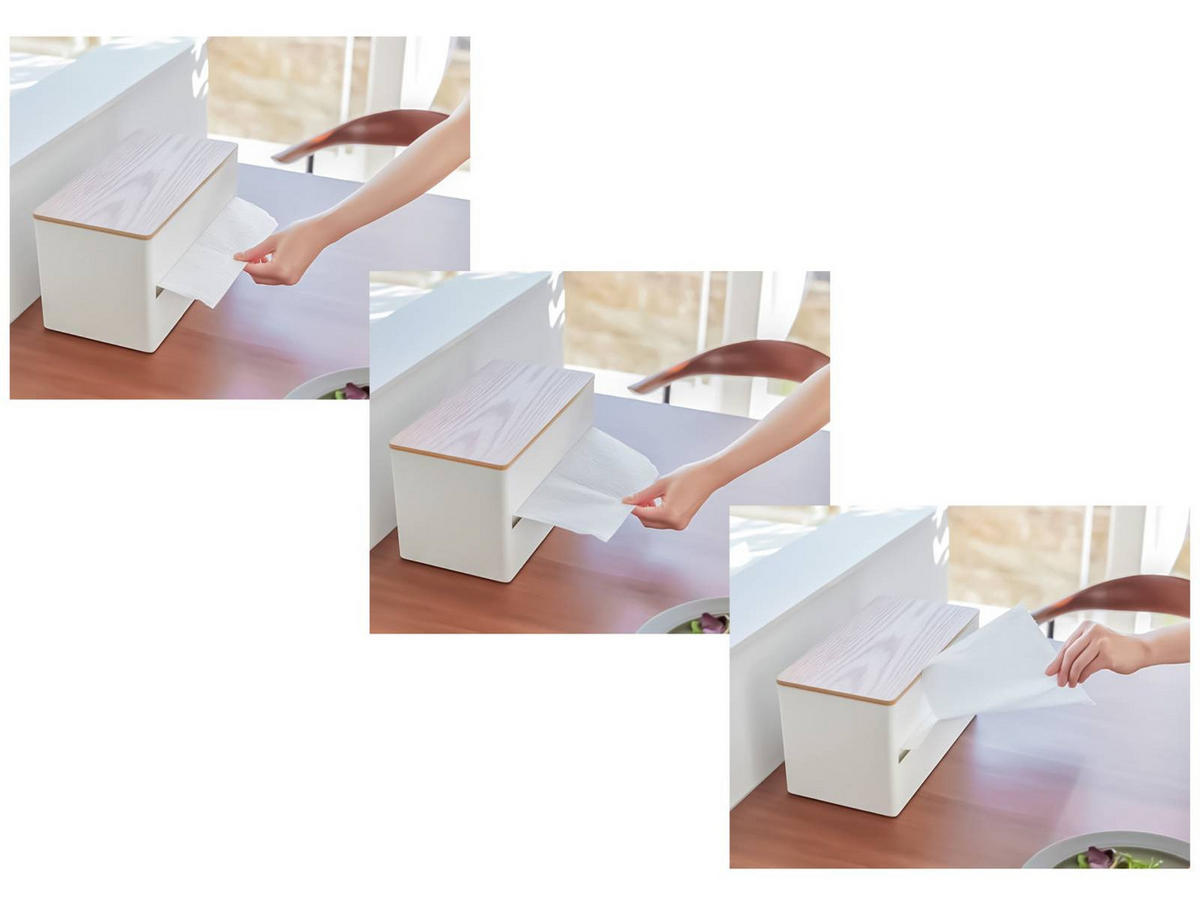 KÜCHENROLLENHALTER Rin weiß 16/31/17 cm - Weiß, Metall (31/17/16cm) - Yamazaki