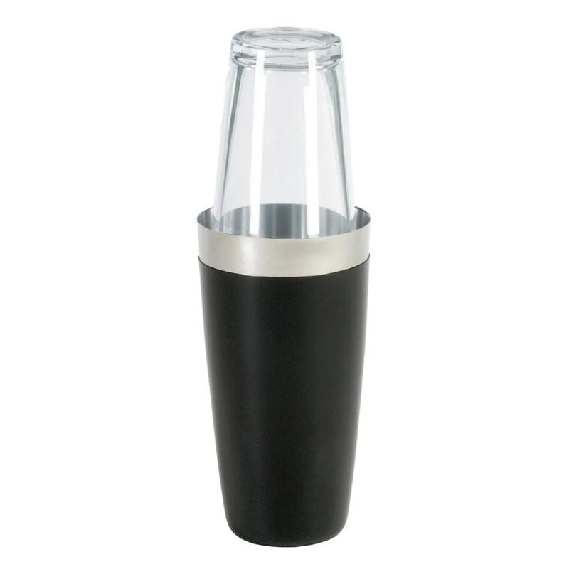 COCKTAIL SHAKER, mit Kälteschutz, 828 ml - Alufarben, Glas (9.5/17.5/9.5cm) - ich-zapfe