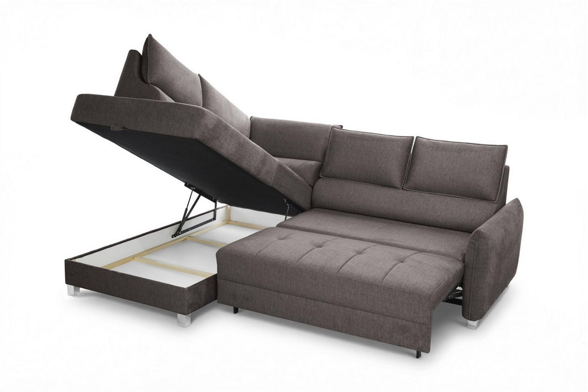 ECKSOFA Marno In Chill Me - Beige, Holzwerkstoff/Textil (200/260cm) - Fun Möbel