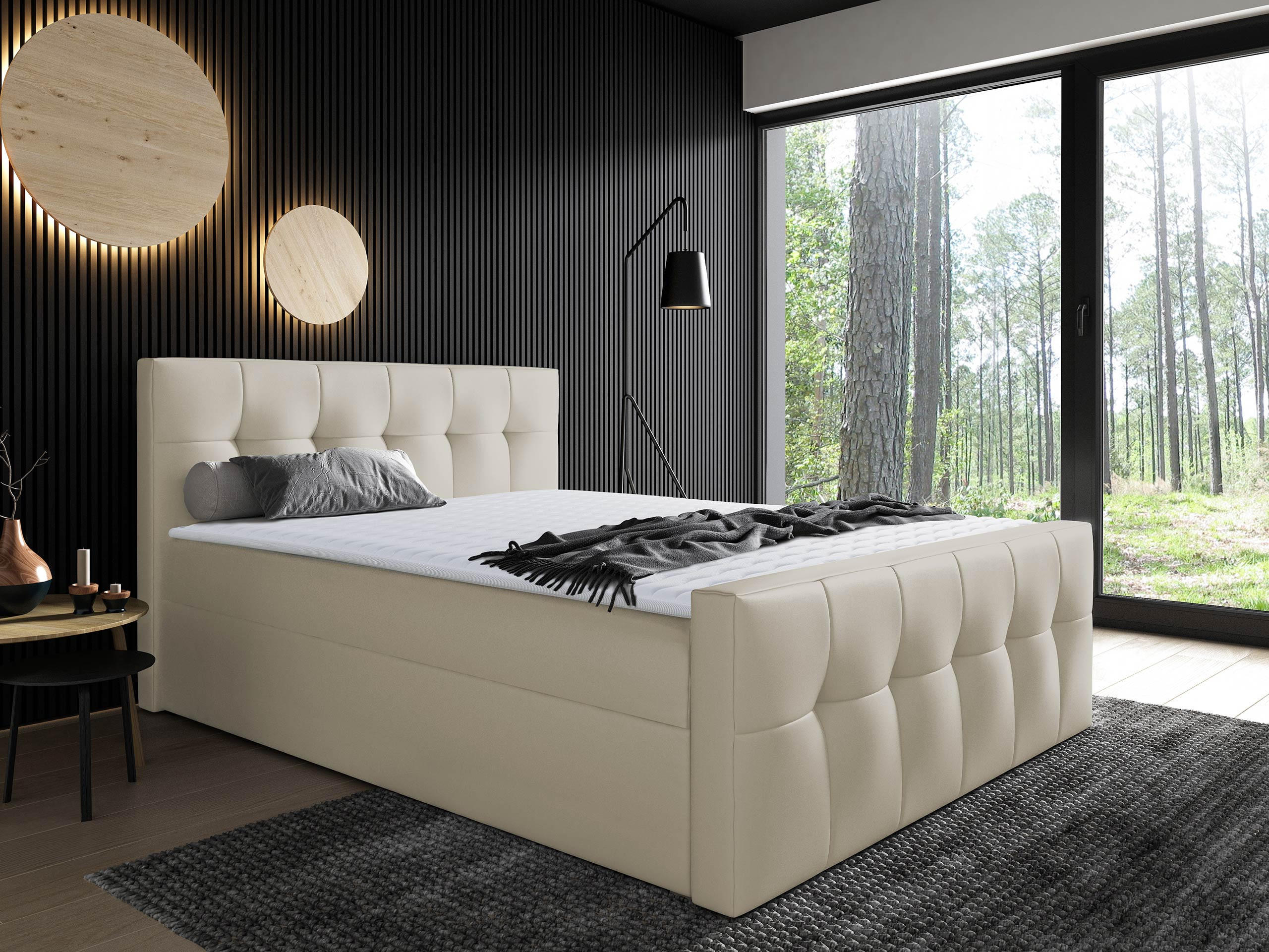 BOXBETT Malibu - Beige, Holz (120/200cm) - MIRJAN24