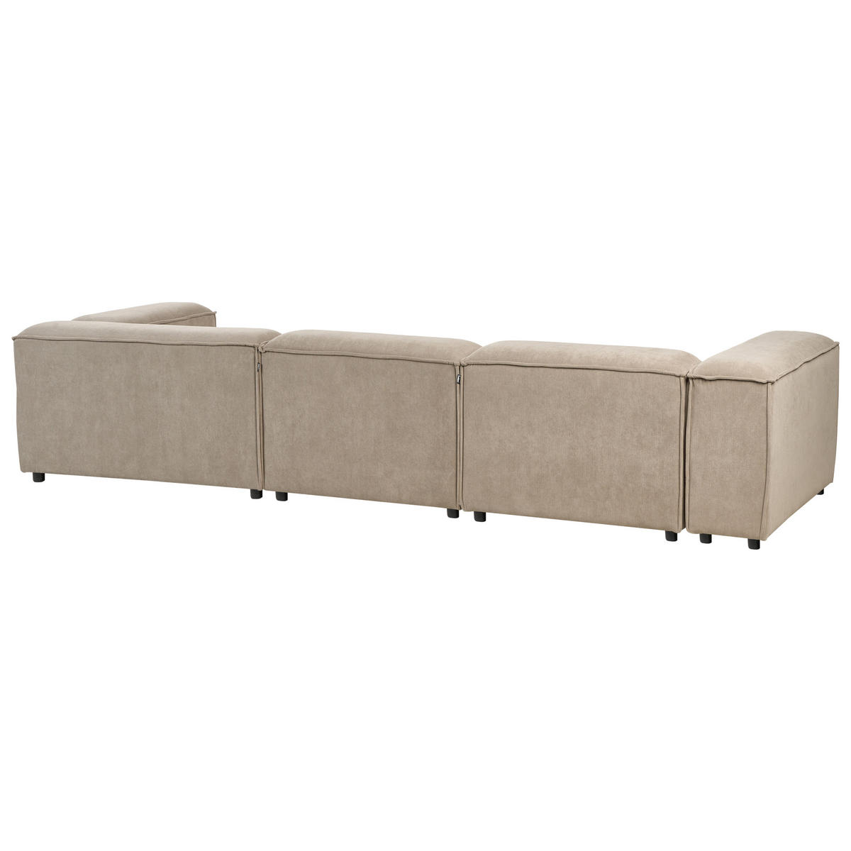 MODULÁRNÍ POHOVKA 3-místná Světle hnědá Manšestr Ardal - světle hnědá, textil (328/68/120cm) - Beliani