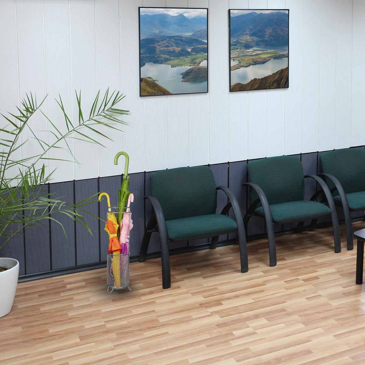 REGENSCHIRMSTÄNDER - Silberfarben, Metall (16/52.5/16cm) - Relaxdays