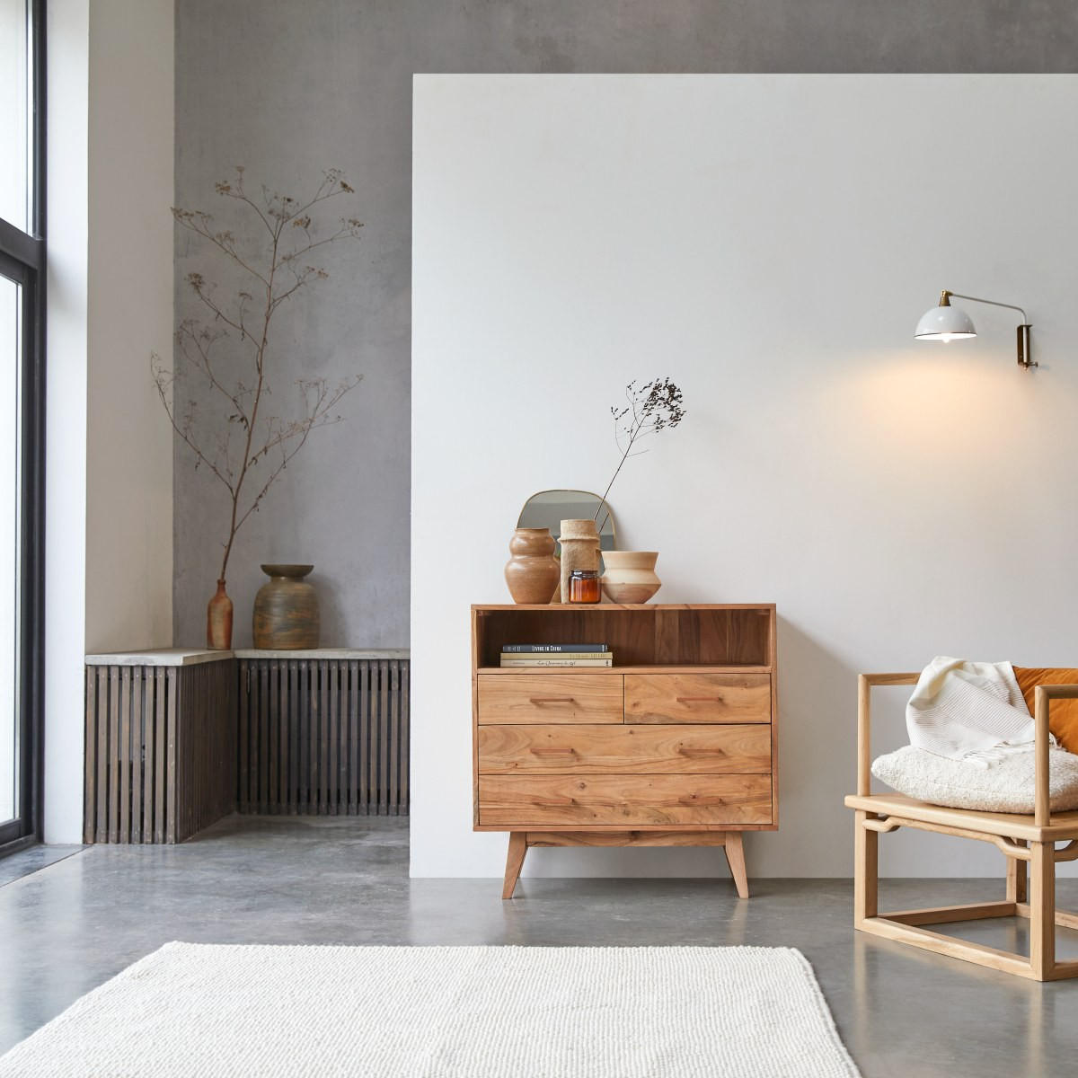 KOMMODE Oslo Natur aus Akazie - Naturfarben, Holz (88/85/45cm) - Tikamoon