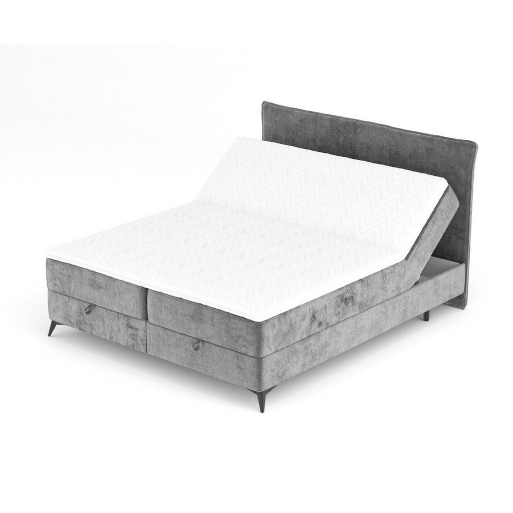 Thumbnail - Maison de Reve Boxbett, Grau, Textil, H3, Höhe ca. 17 cm, 160x200 cm, Oeko-Tex® Standard 100, FSC 100%, Made in EU, Schl...
