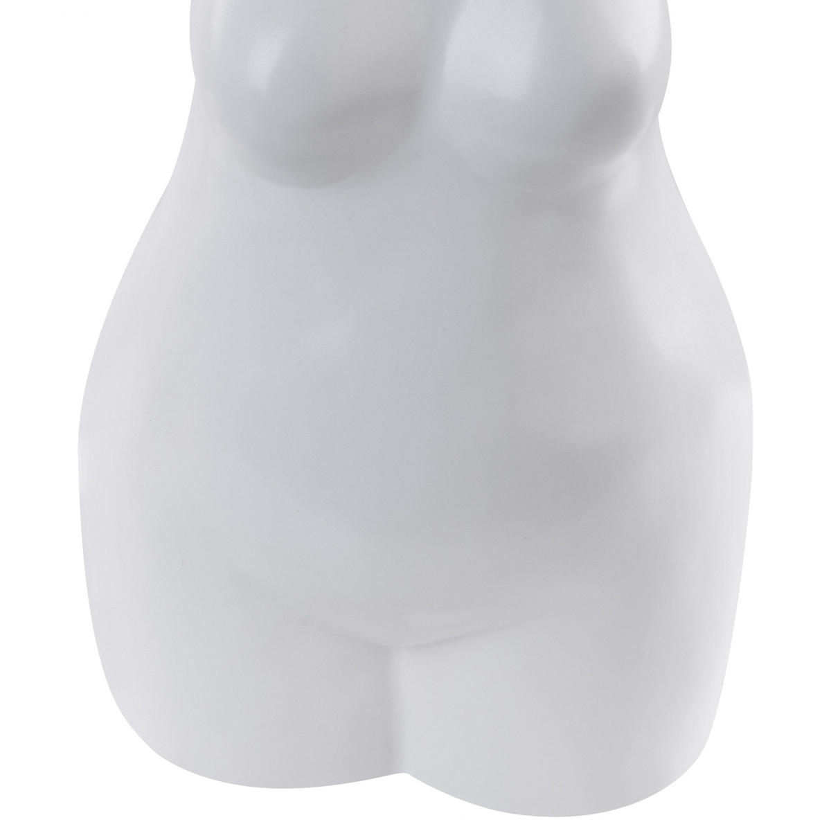BLUMENVASE Porzellan weiß Aigio - Weiß, Keramik (25cm) - Beliani