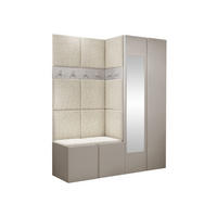 GARDEROBEN-SET Orion XII - Kaschmir/Creme, Holzwerkstoff/Kunststoff (158/186/46cm) - MIRJAN24