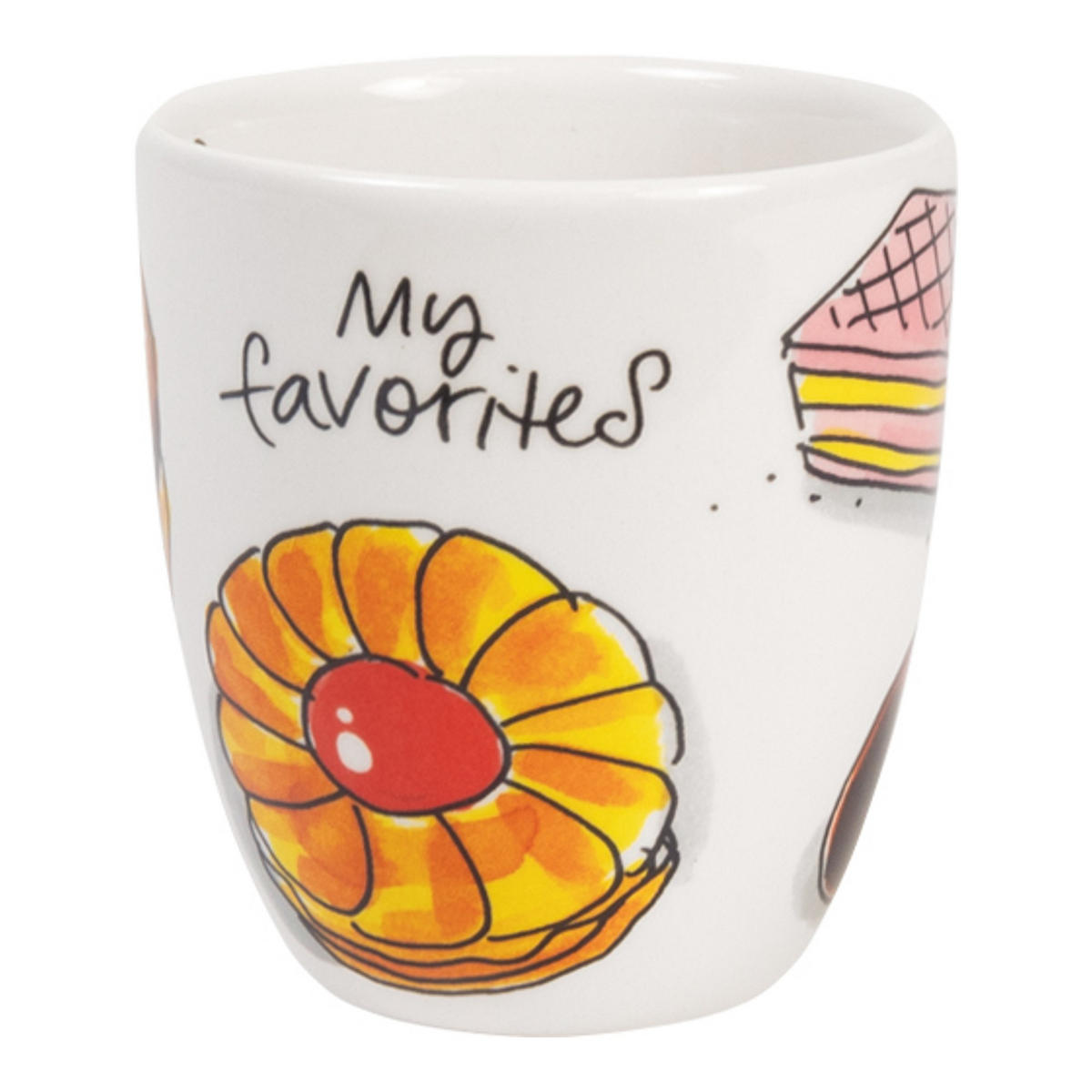 MINI-BECHER Meine Lieblingskekse in Bunt - 200 ml - Multicolor, Keramik (0.2L) - Blond Amsterdam