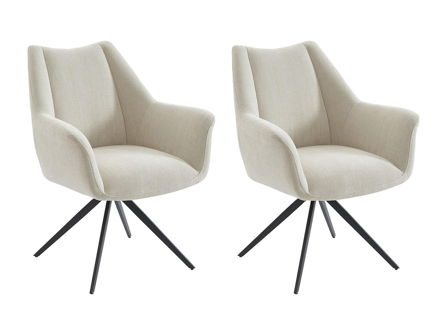 Vente-Unique Stuhl Beige 68.5x91x68.5 cm