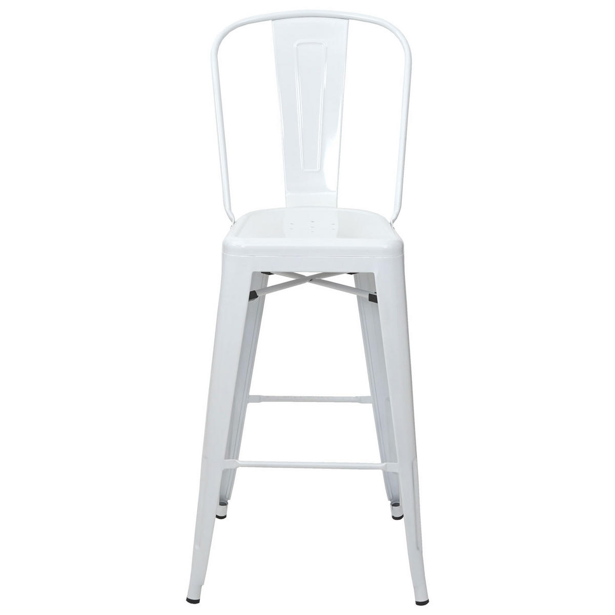 BARHOCKER METALL Weiß 2er-Set - Weiß, Metall (50/117/45cm) - Jamb