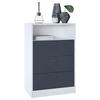 KOMMODE Pino Fronten in Anthrazit matt - Dunkelgrau/Anthrazit, Holzwerkstoff (56/86.5/36cm) - Vladon