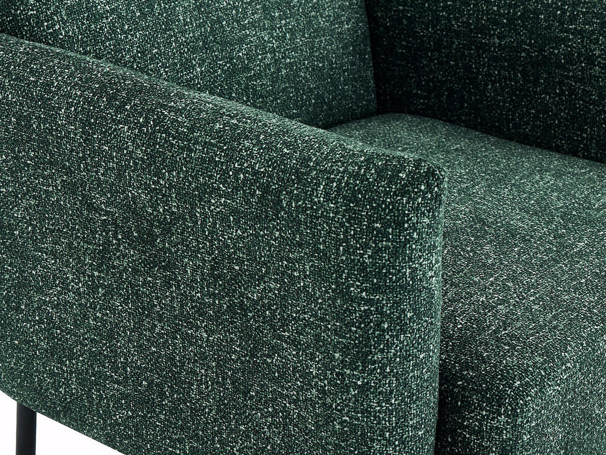 SESSEL mit gerader Rückenlehne - 1 Person - stoff - grün Geraldia - Grün, Textil/Metall (78/80/81cm) - Vente-Unique
