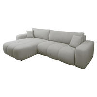 ECKSOFA Furyn Maxi - Schwarz/Grau, Holz/Kunststoff (274/145cm) - MIRJAN24