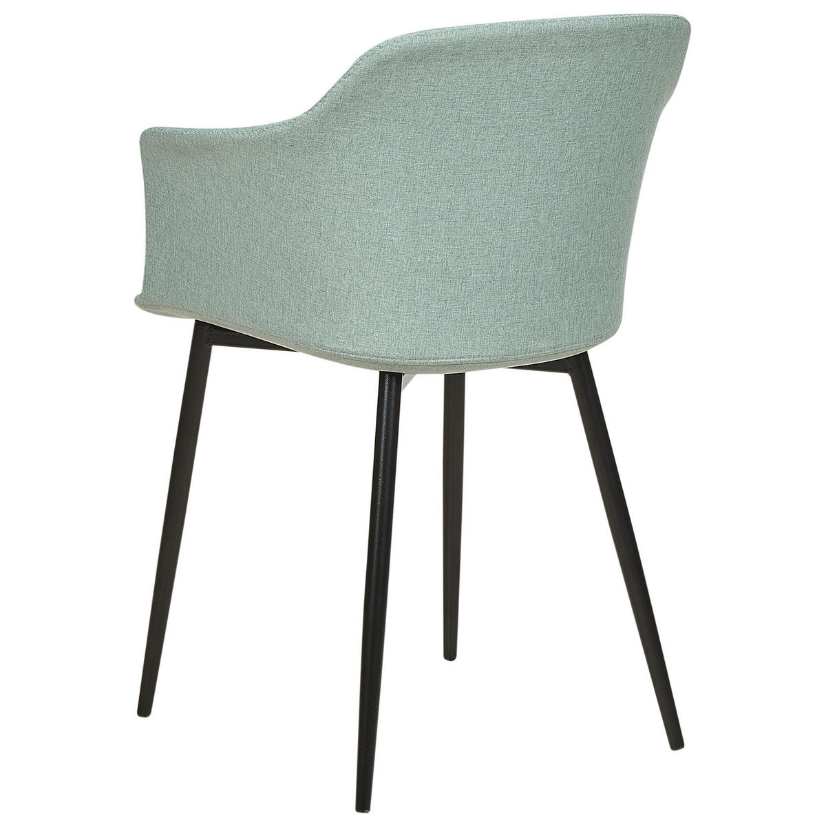 JÍDELNÍ ŽIDLE sada 2 ks mátově zelená/černá Elim - černá/zelená barva, textil (59/82/45cm) - Beliani
