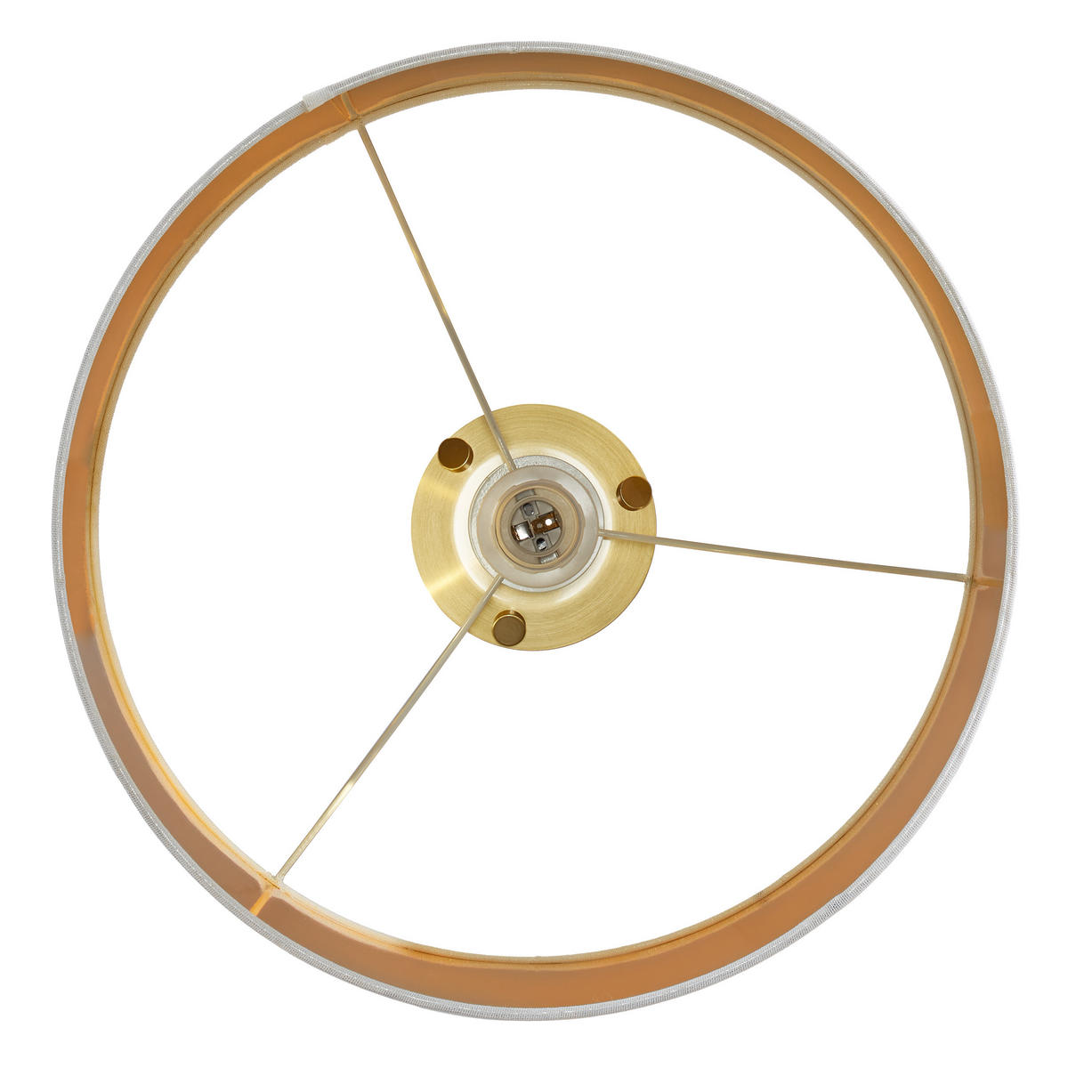 DREIBEIN-STEHLAMPE - Goldfarben, Kunststoff/Textil (53.5/53.5/148.5cm) - Relaxdays