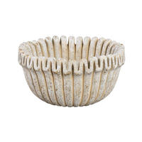 TOPF Raffay Beige 30/30/15cm - Beige, Stein (15cm) - PTMD Collection