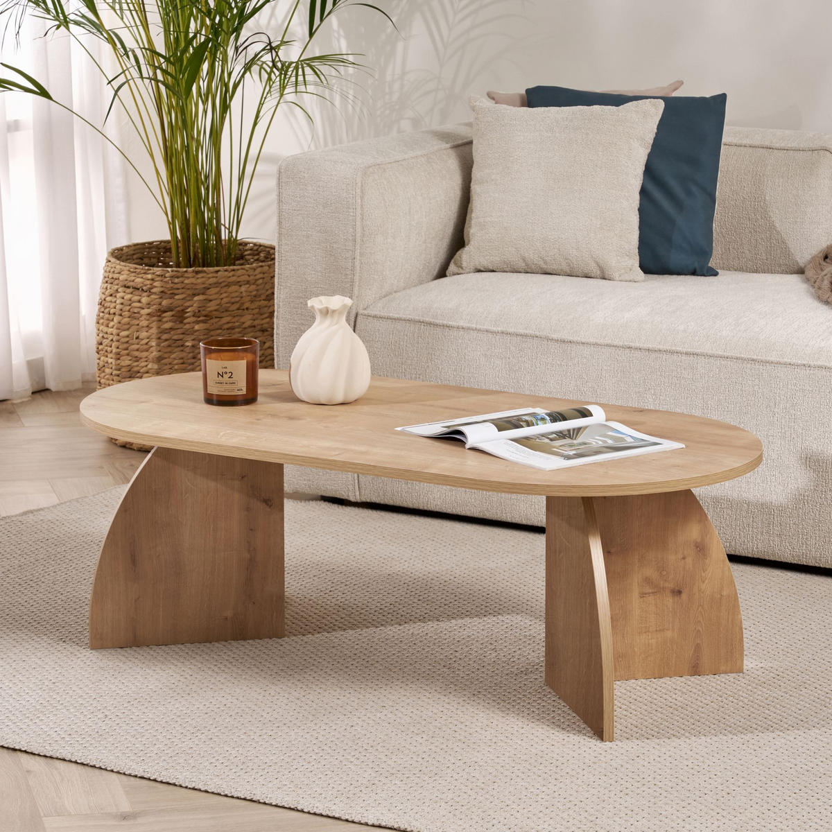 COUCHTISCH melina Braun - Braun, Holz (120/60/40cm) - Habitat Garten