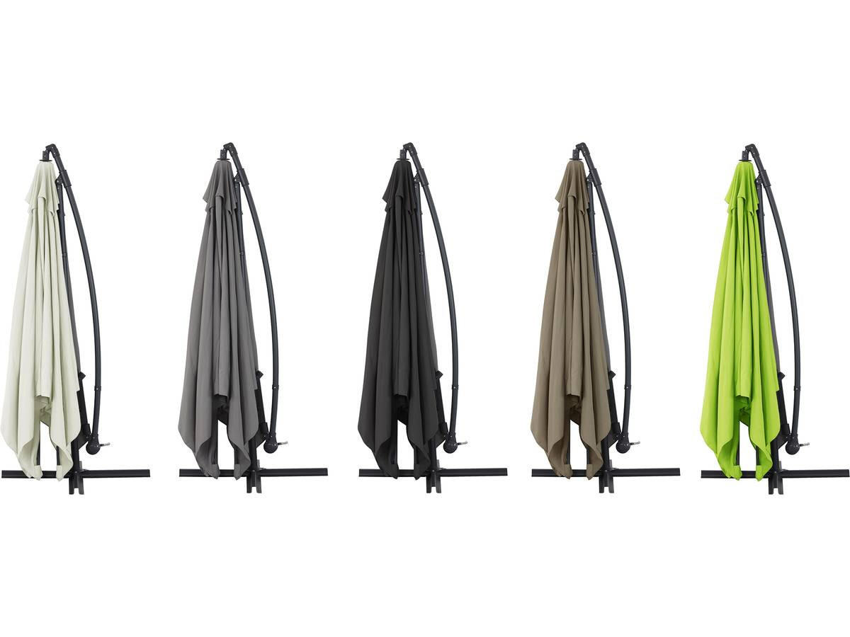 SONNENSCHIRM ilios 3 Ekru - Beige, Metall (300/300cm) - Habitat Garten