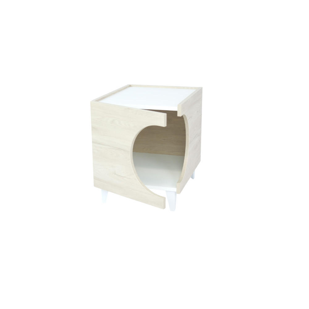 Skraut Home Beistelltisch Eiche 46x49x37 cm