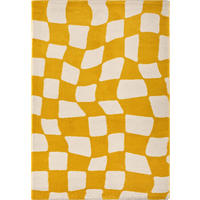 TEPPICH vintage karos gelb Groovy 80x140 cm - Gelb, Textil (80/140cm) - Nazar Rugs