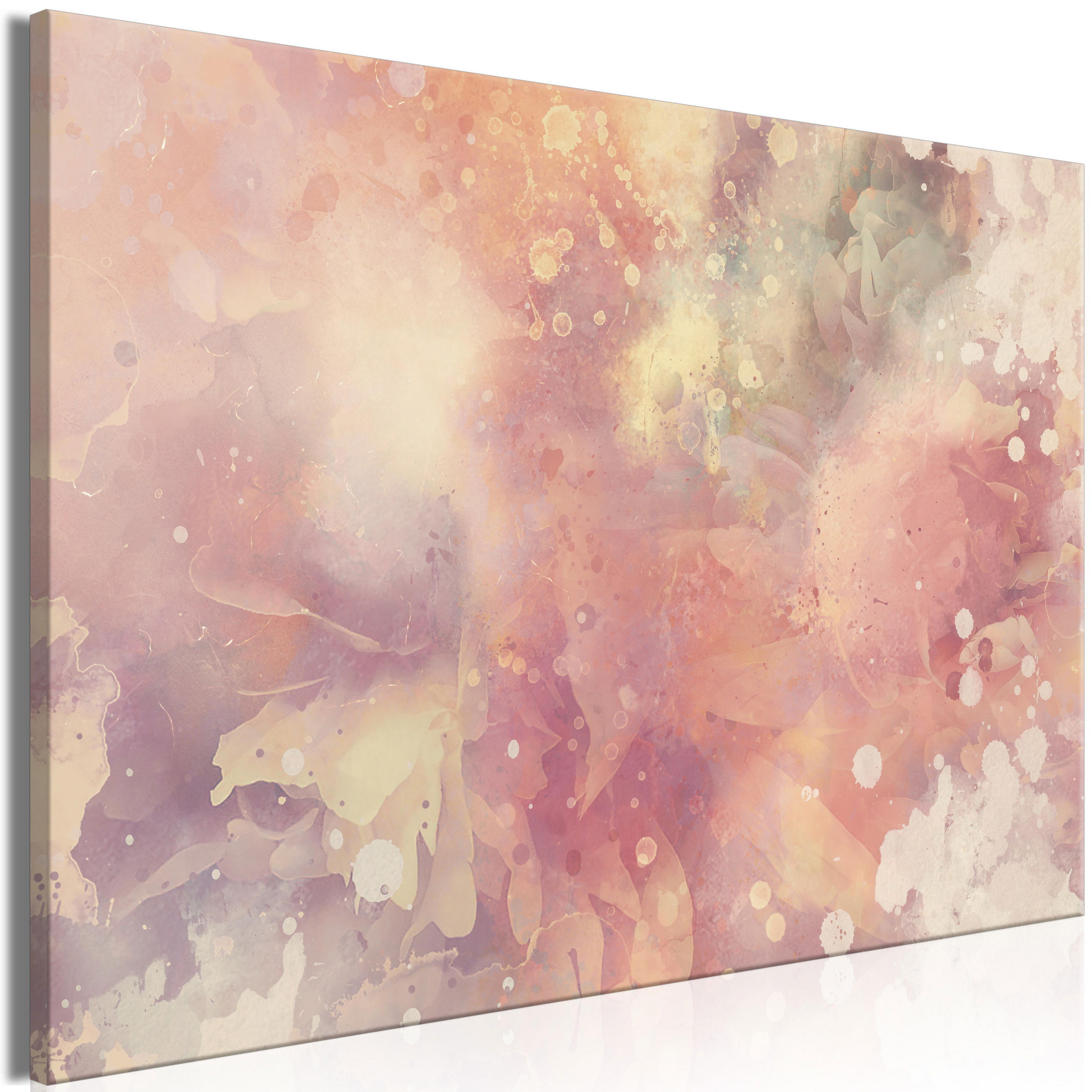 KUNSTDRUCK Rosa 90/60 cm - Pink, Textil (90/60cm) - KUNSTLOFT