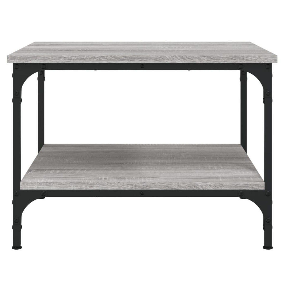 COUCHTISCH Grau Sonoma 55x55x40 cm Holzwerkstoff - Grau, Holzwerkstoff (55/55/40cm) - furnicato