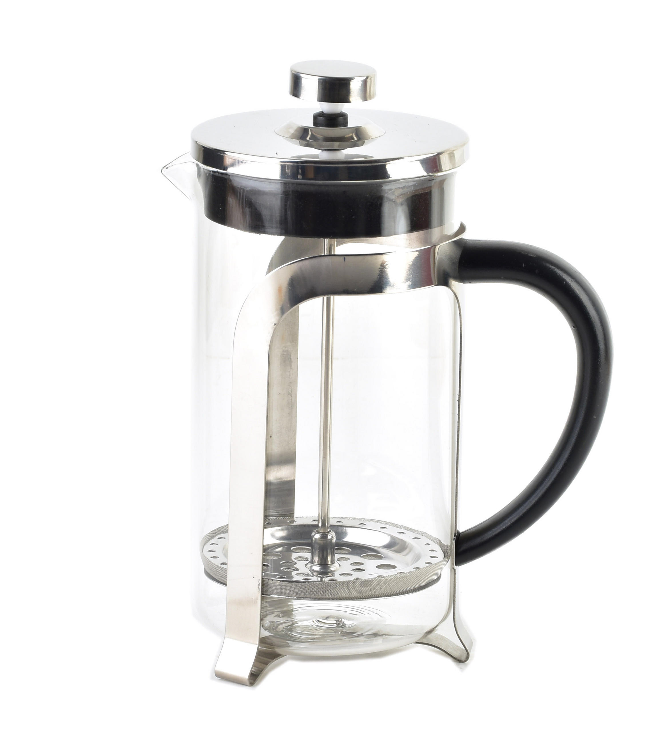 KAFFEEBEREITER Anne Silber 13.5/13.5/23 cm Glas - Silberfarben, Glas (13.5/23/13.5cm) - Mondex