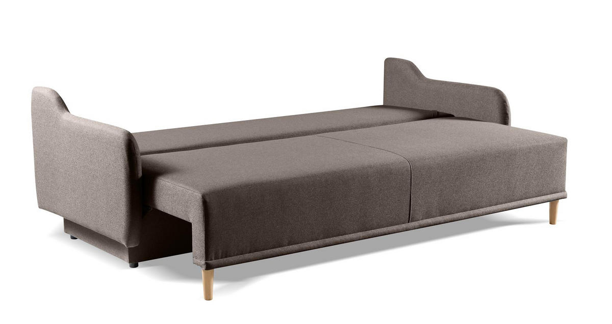 SCHLAFSCHLAFSOFA Moris, Braun - Braun, Textil (217/88/99cm) - Bettso