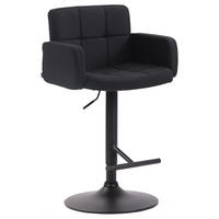 BARHOCKER Los Angeles 93-113 cm Stoff - Schwarz, Textil (60/93/56cm) - furnicato