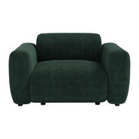 SESSEL mit gerader Rückenlehne - 1 Person - stoff - grün Pogni - Grün, Textil (130/67/97cm) - Vente-Unique