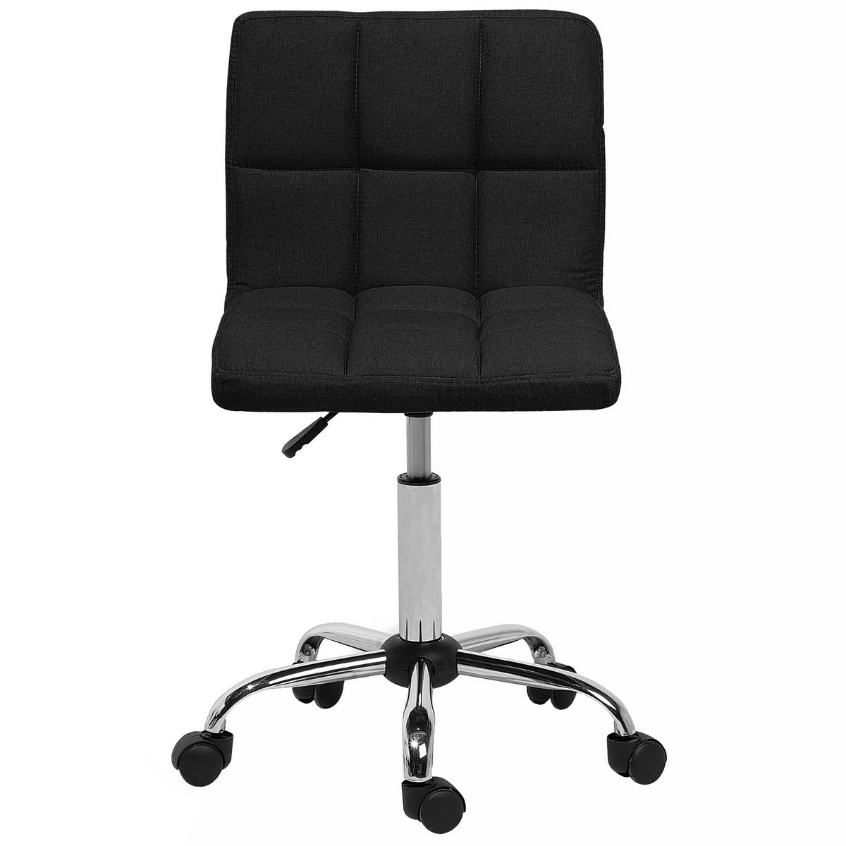 BÜRODREHSTUHL Polyester Schwarz Marion - Schwarz, Textil/Metall (44/79/38cm) - Beliani