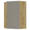 KÜCHENHÄNGESCHRANK Kvantum W4/10/60 Beige Matt / Eiche Artisan Matt 60 / 60 / 96cm - Beige/Eiche Artisan, Holz/Holzwerkstoff (60/96/60cm) - Feldmann-Wohnen
