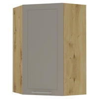 KÜCHENHÄNGESCHRANK Kvantum W4/10/60 Beige Matt / Eiche Artisan Matt 60 / 60 / 96cm - Beige/Eiche Artisan, Holz/Holzwerkstoff (60/96/60cm) - Feldmann-Wohnen