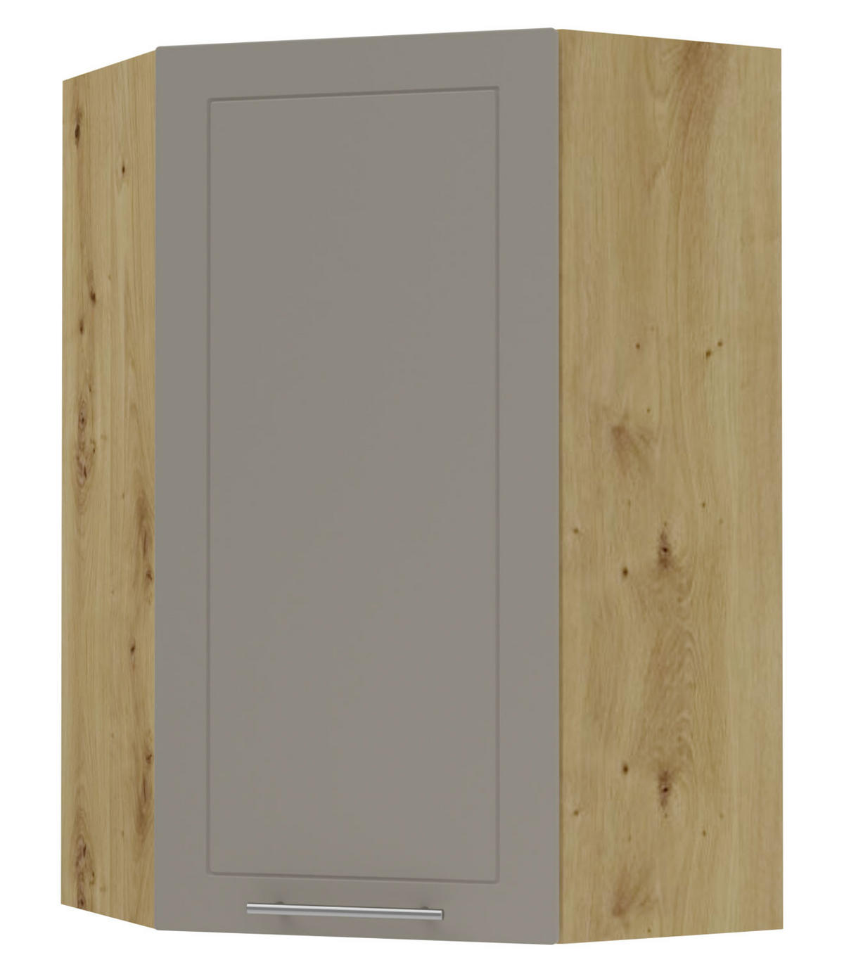 KÜCHENHÄNGESCHRANK Kvantum W4/10/60 Beige Matt / Eiche Artisan Matt 60 / 60 / 96cm - Beige/Eiche Artisan, Holz/Holzwerkstoff (60/96/60cm) - Feldmann-Wohnen