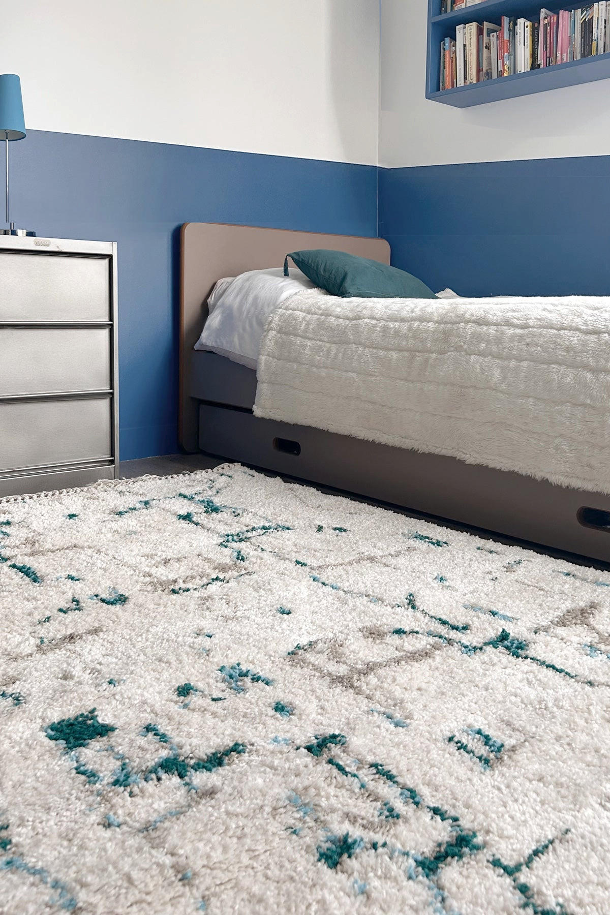 TEPPICH mit Grafik und Designmotiv blau - Blau, Textil (120/170cm) - AFK Living